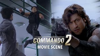 Vidyut Jammwal Takes On A Multitude Of Opponents All By Himself  Commando 2  Movie Scene [upl. by Yenahs]