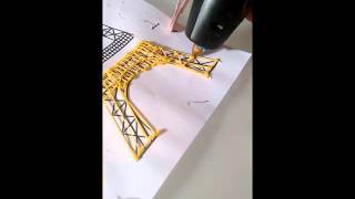 3doodler Eiffel tower 3D printing pen [upl. by Imelda]