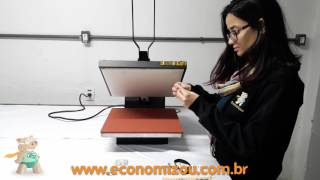 Como estampar produtos PET  Sublimação  Economizou [upl. by Vickie]