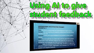 Using AI to give students feedback [upl. by Xino]