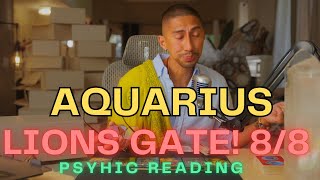 AQUARIUS I CANT STOP CRYING DOING YOUR READING AUGUST TAROT HOROSCOPE [upl. by Ycnan]