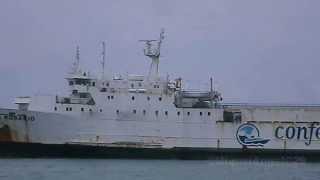 Conferry Buque de carga quotMaria Rosarioquot zarpando desde Puerto La Cruz hacia La Isla de Margarita [upl. by Player]