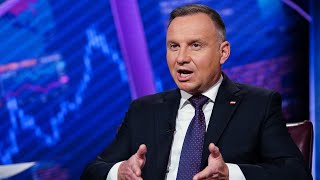 Poland’s Duda on Ukraine Elections US and EU Ties [upl. by Eladnek]