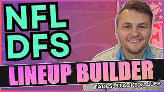 NFL DFS Week 10 Stacks Fades Values Core Plays and Lineup Process [upl. by Ralaigh]