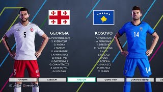 Georgia vs Kosovo  FIFA World Cup Qualifier  UEFA [upl. by Fotzsyzrk]