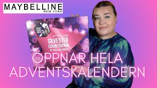 ÖPPNAR MAYBELLINE ADVENTSKALENDER 2023 [upl. by Yelime]