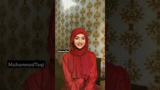 Quick Hijab Tutorial with Chiffon Georgette Scarf hijab hijabgirl shortvideo muhammadtaqi [upl. by Yddet606]