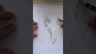 Drawing Ghostface  60Second Horror Art 🎭 shorts scream horror art drawing [upl. by Jennine]