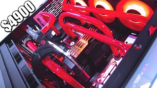 4900 Satisfying Custom Water Cooled Gaming PC Build  Time Lapse [upl. by Paz]