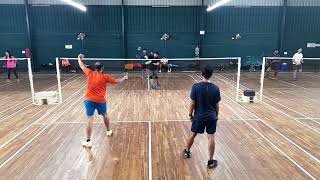 Badminton 4th match SEP 8 between AJAY amp SIJO WINNERS vs MADHAVA amp SANDEEP [upl. by Felecia]