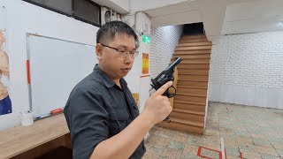 Wingun Webley MK VI revolver JPN Ver 10m Steel Target Test airsoft revolver wingun webley [upl. by Noreht]