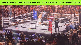 Jake Paul vs Tyron Woodley 2 Vlog Live Knock Out Reaction [upl. by Dlorrej]