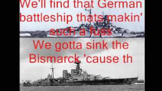 Johnny Horton  Sink the Bismarck with lyrics [upl. by Kentiggerma520]