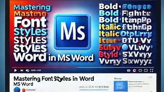 Master Font Styles in MS Word 2019 with Top Expert Tips [upl. by Flight787]