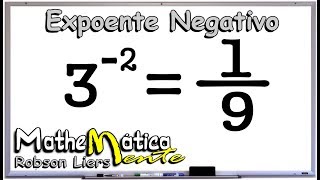 POTÊNCIAÇÃO COM EXPOENTE NEGATIVO  Porf Robson Liers [upl. by Aiclef]