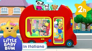 Le ruote degli autobus girano e girano  Little Baby Bum  Moonbug Kids  Cartoni Animati [upl. by Earized]