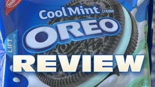 Cool Mint Oreo Cookie Review Oreo Oration [upl. by Rodd]