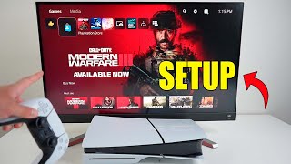 PlayStation 5 Slim Initial Setup Startup Dashboard and Gameplay [upl. by Saihttam]