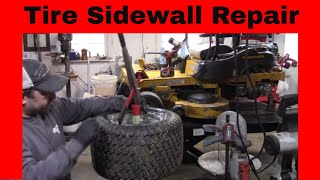 Tractor Tire Sidewall Repair [upl. by Petta420]