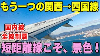 【国内線制覇86】神戸からすぐ！関西からは距離が近い高知まで、低空飛行で！ [upl. by Rofotsirk]