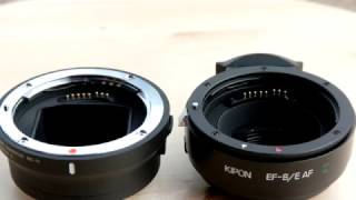 Kipon EFS to E Converter v2 Canon to Sony E mount on Sony a6500 Initial Review [upl. by Duff]