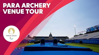 Para Archery Venue Tour Les Invalides 🏹 [upl. by Ecnerrot]