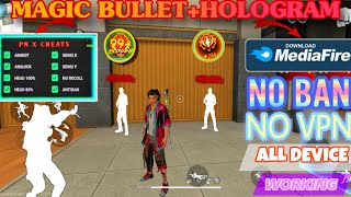 Ob46 Magic Bullet  Hologram l Free Fire Anti Blacklist Cs Rank Working Data Config File [upl. by Filmore]