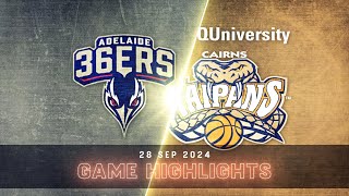 NBL Mini  Cairns Taipans vs Adelaide 36ers  Extended Highlights [upl. by Aicilev]