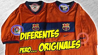 DIFERENCIAS entre CAMISETAS DE FÚTBOL  PLAYER STADIUM y FAN VERSION  Camiseta VINTAGE BARÇA [upl. by Nylesaj]