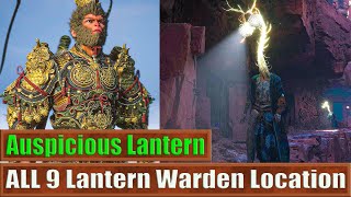 Chapter 3 ALL 9 Lantern Warden Location Reward Auspicious Lantern Black Myth Wukong [upl. by Haek633]