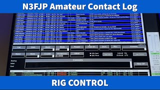 N3FJP Amateur Contact Log Rig Control video 4 hamradio contact logging software [upl. by Hterrag]