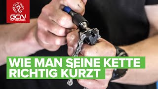 Wie man seine Fahrradkette kürzt  Die richtige Kettenlänge bestimmen [upl. by Klatt]