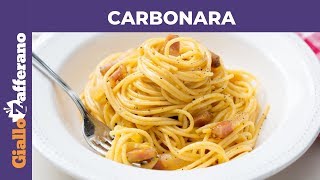 CARBONARA PERFETTA la ricetta di GialloZafferano [upl. by Irb]