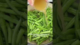 60Second Recipe Green Beans with Bacon  Easy and Delicious [upl. by Chara842]