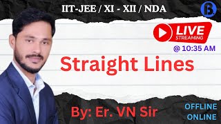 Straight Lines  Straight Lines JEE Mains  Straight Lines Class 11  By Er VN Sir [upl. by Sleinad]