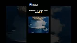 How an Atomic Bomb ⚛ 😳🤯 shorts nuclear nuclearbombs atomicbomb nuclearexplosion explosion [upl. by Cherise]