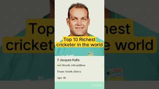 Top 10 richest cricketer in the world [upl. by Enitsyrk]