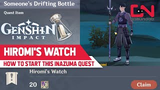 Hiromis Watch  Genshin Impact How to Start this Inazuma Reputation Quest  quotBig Sisquot Location [upl. by Tessy733]