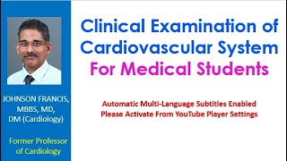 Clinical Examination of Cardiovascular System for Medical Students [upl. by Ernald861]