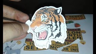 Cara Membuat Stiker Sendiri Menggunakan Mesin Printer [upl. by Mandelbaum940]