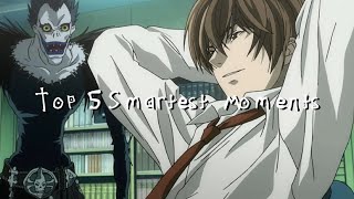 Top 5 Smartest Death Note Moments [upl. by Anniroc]