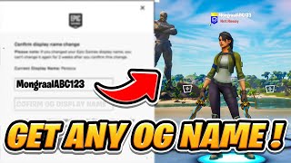 How To Get Any OG Epic Name In Fortnite Chapter 5 EASY [upl. by Ahsiak]