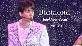 4K240316 BAEKHYUN Seoul ASIA TOUR Lonsdaleite Diamond focusbaekhyun백현exoDiamondsoloconcert [upl. by Schreck]