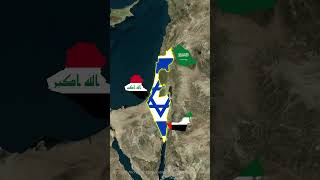 Why Israel’s Geography is a Huge Challenge 🔥 shorts geography israel palestine [upl. by Browning124]