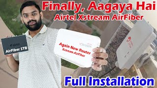 Airtel Xstream AirFiber Installation Details  Airtel Xstream AirFiber With DTH LiveTV Service [upl. by Thornie]