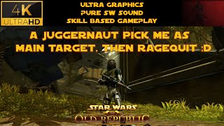 A Juggernaut picks me as main target then ragequit  Concealment Operative  SWTOR PvP 73 [upl. by Husch]