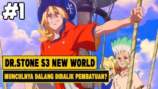 MUNCULNYA DALANG DIBALIK PEMBATUAN  Seluruh Cerita DrStone S3 New World Part 1 [upl. by Ehttam]