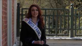 Interview alsacienne de Delphine Wespiser Miss France 2012 [upl. by Heinrik]