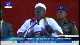 Imo State Governor Rochas Okorocha Presents Scorecard Pt8 [upl. by Mastrianni]