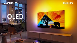 Philips Ambilight TV  OLED 759 [upl. by Ahsino]